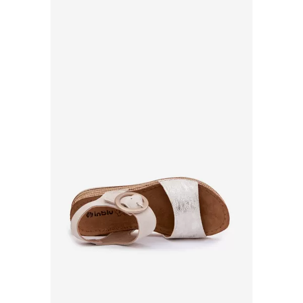  Dámske sandále INBLU RV000013 BEIGE 