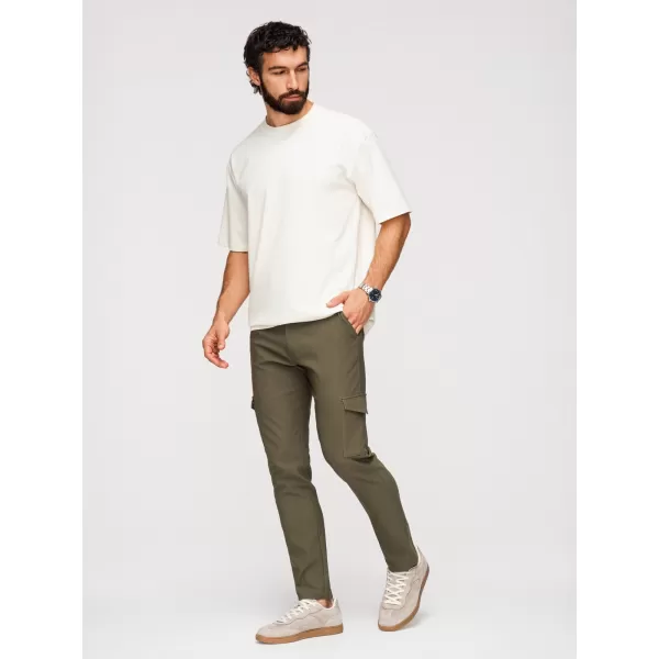  Pánske nohavice OMBRE P1515 DARK OLIVE GREEN 