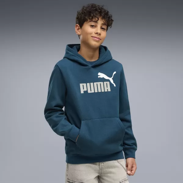  Detská mikina PUMA ESS 2 COLOR NO. 1 LOGO HOODIE FL B 68582236 MIDNIGHT PETROL 