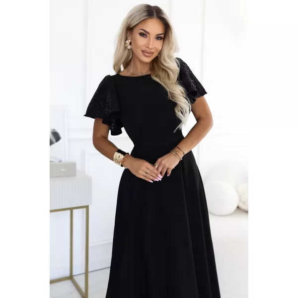 Dámske šaty NUMOCO 694-1 ČIERNA 