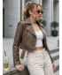 Dámska bunda DSTREET TY5673 HNEDÁ