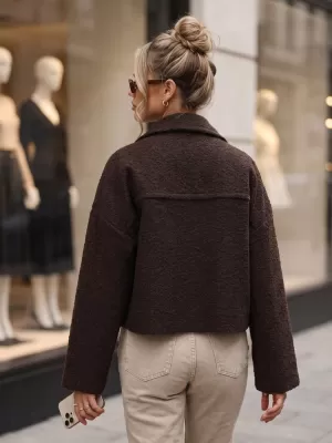 Dámska bunda DSTREET TY6058 HNEDÁ