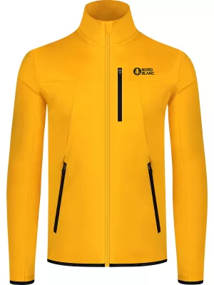 Pánska powerfleece mikina NORDBLANC MORASS NBSFM8335 ŽLTÁ