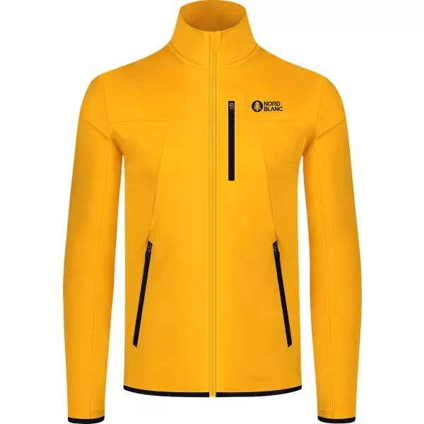  Pánska powerfleece mikina NORDBLANC MORASS NBSFM8335 ŽLTÁ 