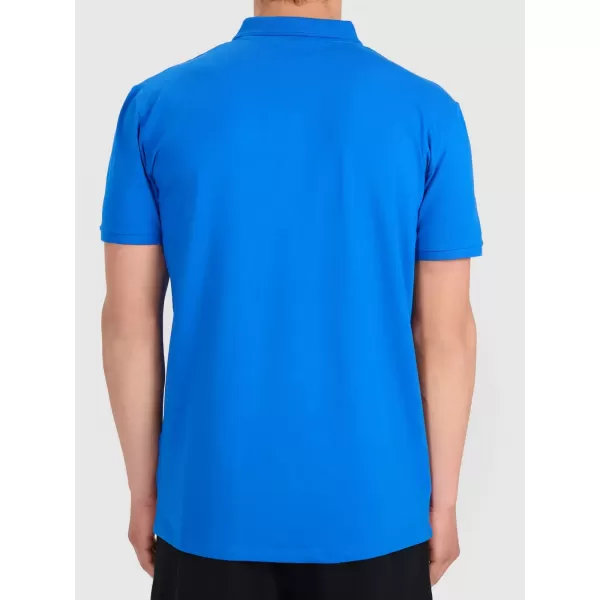  Pánske tričko s golierom 4F WMM00TPTSM0770 BLUE 