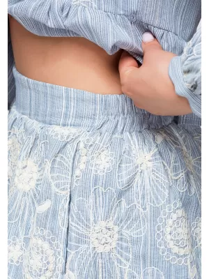 Dámske kraťasy OMBRE OW-ST-E0012 BLUE