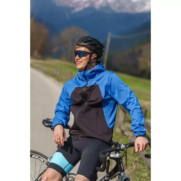  Pánska nepremokavá softshellová bunda NORDBLANC EXPEDITIOUS NBSSM8323 MODRÁ 