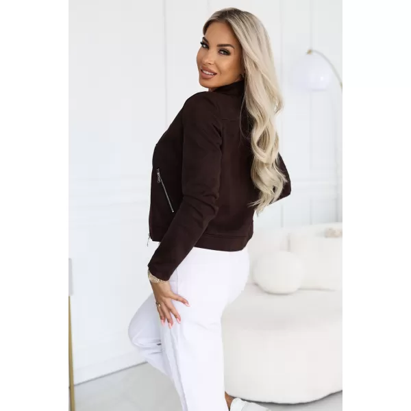  Dámska bunda NUMOCO 481-5 ČOKOLÁDOVÁ 
