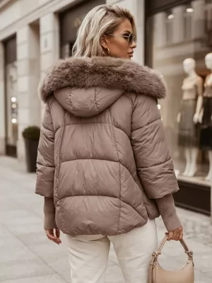 Dámska bunda DSTREET TY5888 BÉŽOVÁ