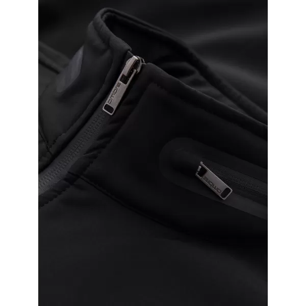  Pánska bunda s kapucňou OMBRE OM-JANP-0233 BLACK 
