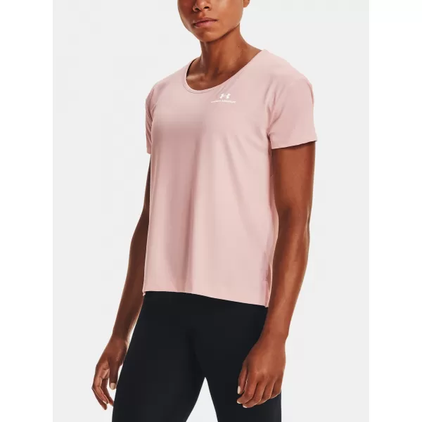  Dámske tričko UNDER ARMOUR UA RUSH ENERGY CORE SS 1365683-685 RUŽOVÁ 