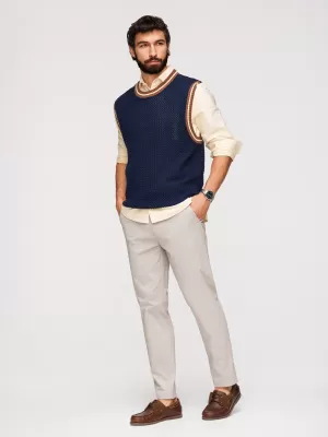 Pánske nohavice OMBRE OM-PACP-0293 BEIGE