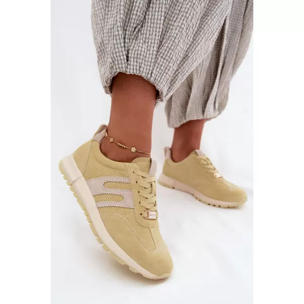  Dámske topánky BOTO GD-XW-1054 YELLOW/BEIGE 