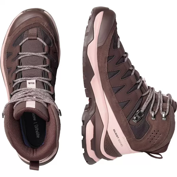  Dámske topánky SALOMON QUEST ECHO GORE TEX L47968500 BLACK COFFEE/SHADOW GRAY/BLACK 