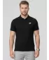Pánske tričko s golierom 4F WMM00TPTSM0770 DEEP BLACK