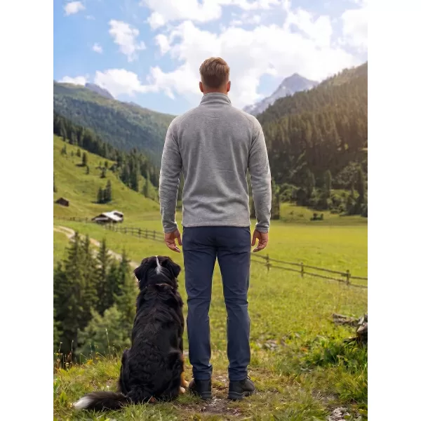  Pánska micro fleece mikina MALFINI FACTOR 852 STRIEBORNÝ MELÍR 