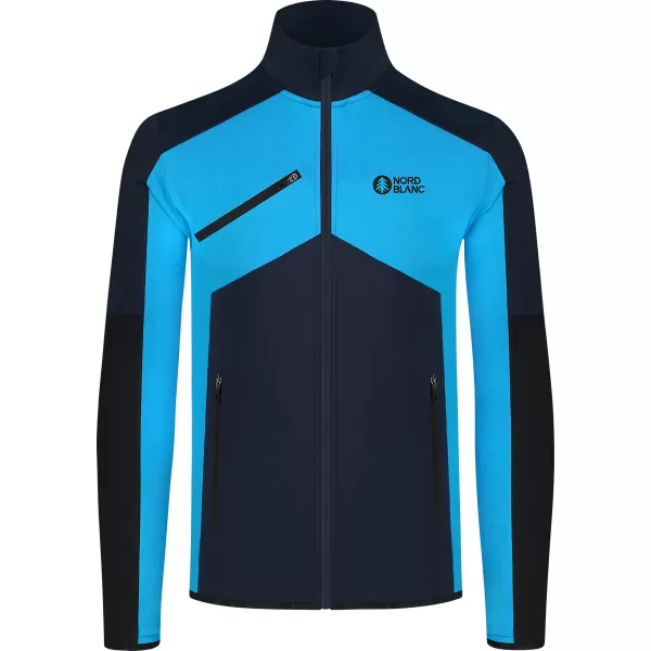  Pánska powerfleece mikina NORDBLANC CUSP NBSFM8334 MODRÁ 