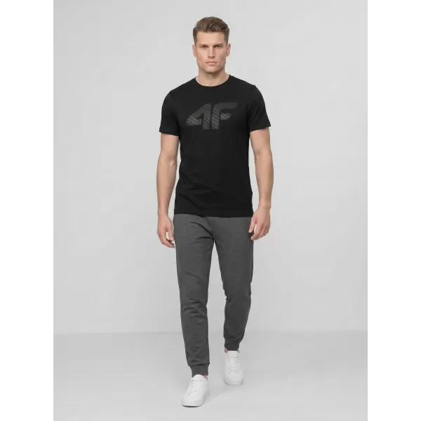  Pánske tričko 4F WMM00TTSHM3342 DEEP BLACK 