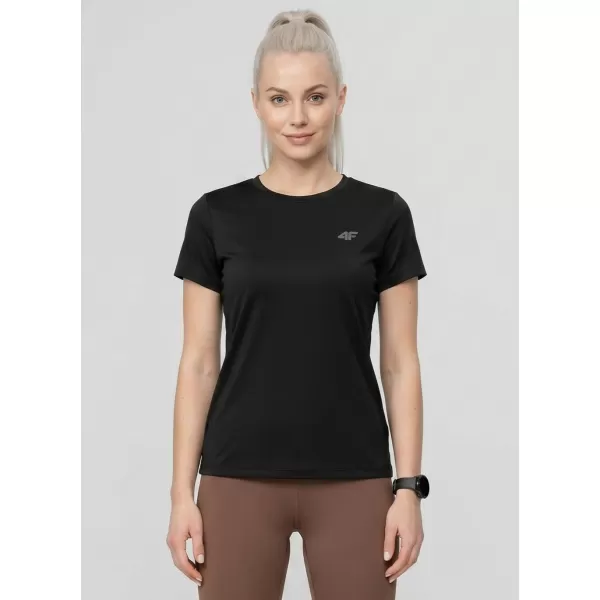  Dámske tričko 4F WMM00TTSHF3308 DEEP BLACK 