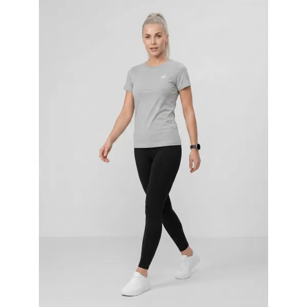  Dámske tričko 4F WMM00TTSHF3306 COLD LIGHT GREY MELANGE 