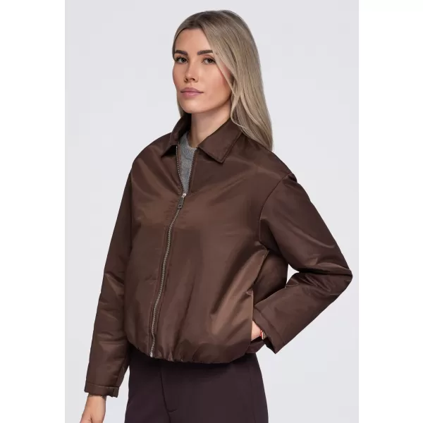  Dámska bunda OMBRE OW-JT-E0003 BROWN 