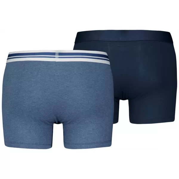  Pánske boxerky PUMA MEN EVERYDAY PLACED LOGO BOXER 2P 93847604 LIGHT BLUE MELANGE 