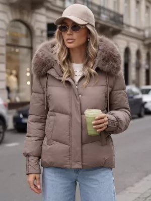 Dámska bunda DSTREET TY5893 KHAKI