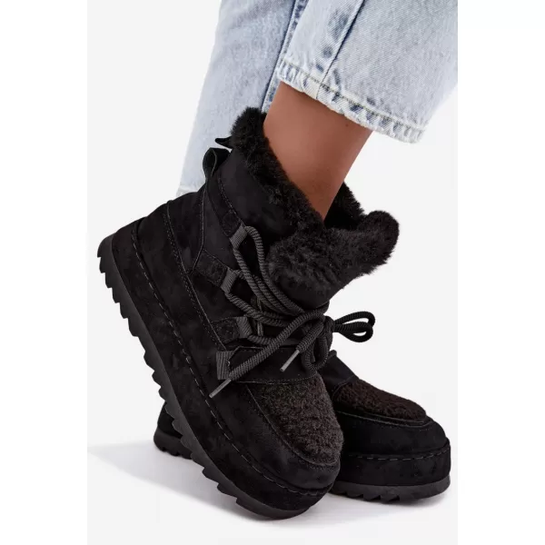  Dámske snehule BOTO 9077 BLACK 