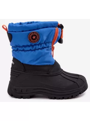 Detské snehule BIG STAR SHOES SS374032 MODRÁ