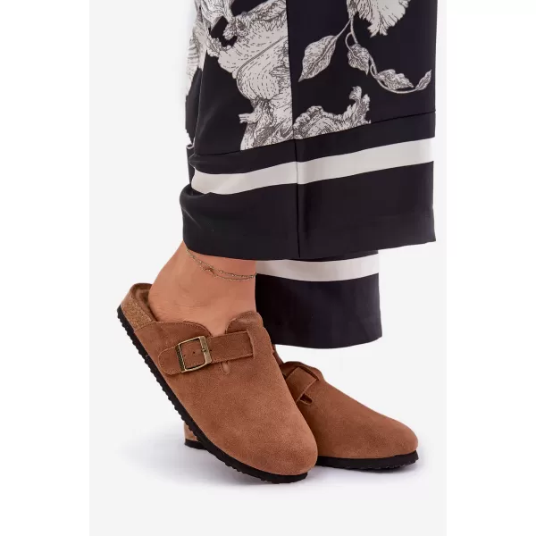  Dámske šľapky BIG STAR SHOES RR274A387 BROWN/BEIGE 