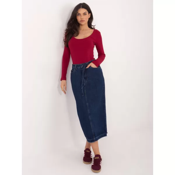  Dámska sukňa SUBLEVEL D80030BI50248D300 NAVY 