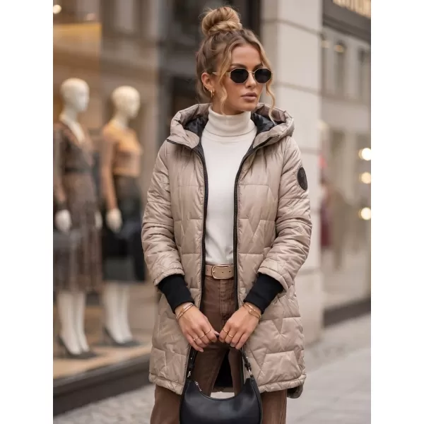  Dámska bunda DSTREET TY5790 KARAMELOVÁ 