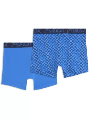 Pánske boxerky PUMA MEN GRAPHICAL PRINT BOXERS 2P 94780404 BLUE COMBO