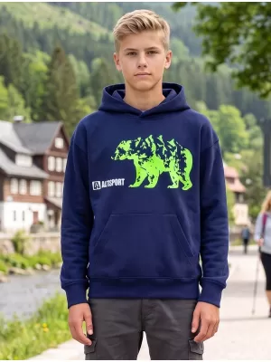 Detská mikina ALTISPORT ALM193422 POLNOČNÁ MODRÁ