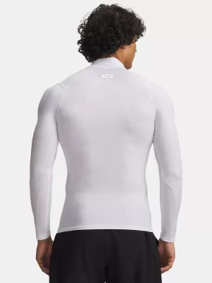 Pánske tričko UNDER ARMOUR UA HG ELITE COMP MOCK LS 6015385-100 BIELA