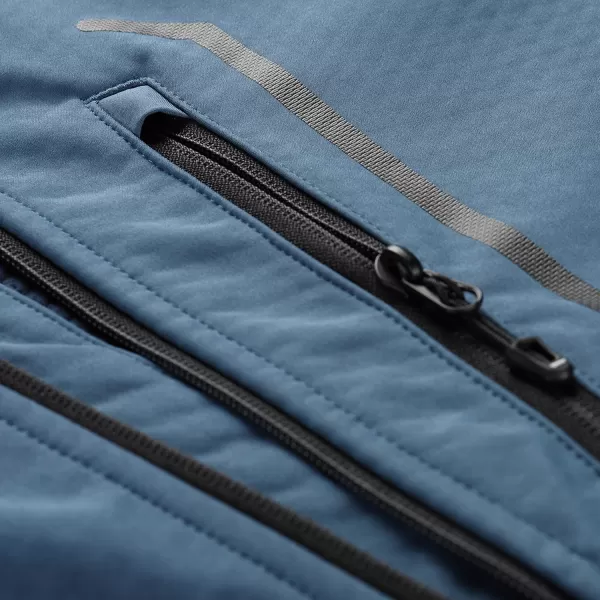  Pánska softshellová bunda ALPINE PRO HOOR 2 DK.METAL BLUE 