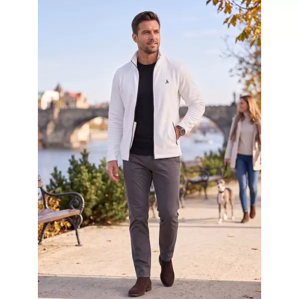  Pánska fleece mikina ALTISPORT ALM002852 BIELA 