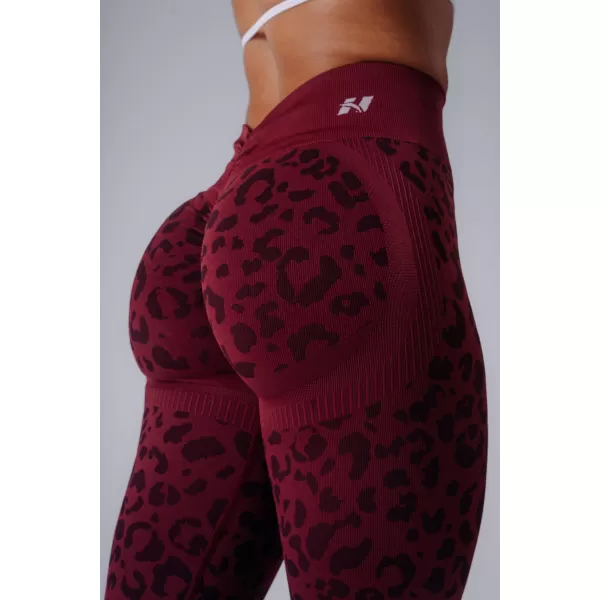  Dámske legíny NEBBIA PRIMAL 849 BORDO LEOPARD 