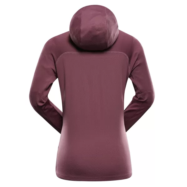  Dámska rýchloschnúca mikina ALPINE PRO ROLTA 2 GRAPE NECTAR 