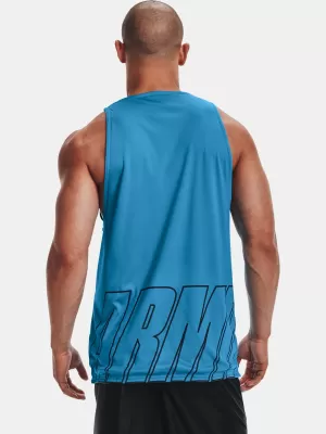 Pánske tielko UNDER ARMOUR UA BASELINE REVERSIBLE TANK 1361899-422 MODRÁ