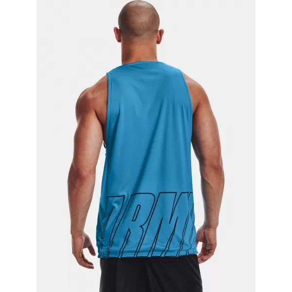  Pánske tielko UNDER ARMOUR UA BASELINE REVERSIBLE TANK 1361899-422 MODRÁ 