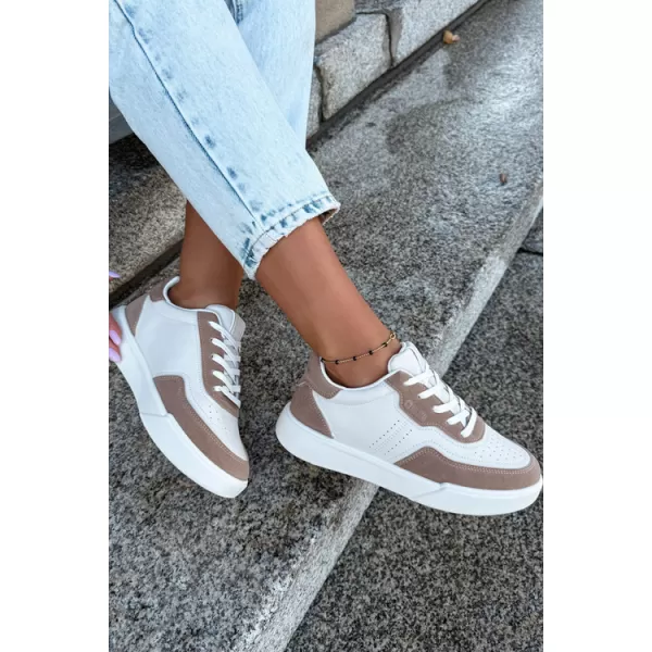  Dámske tenisky BIG STAR SHOES UU274275 WHITE/BEIGE 