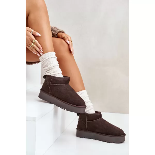  Dámske snehule BOTO NN604 BROWN 
