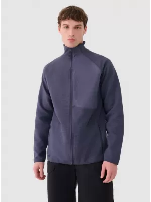 Pánska fleece mikina 4F WAW25TFLEM357 DENIM