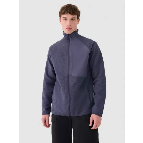  Pánska fleece mikina 4F WAW25TFLEM357 DENIM 