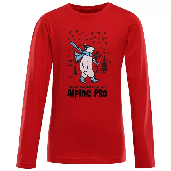  Detské tričko ALPINE PRO ECCO 2 BARBADOS CHERRY VARIANT PA 