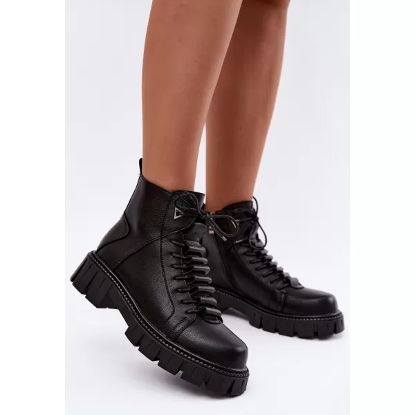  Dámske členkové topánky D&A JC62-1044 BLACK 