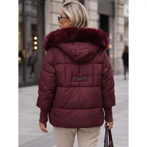 Dámska bunda DSTREET TY5742 BORDOVÁ 