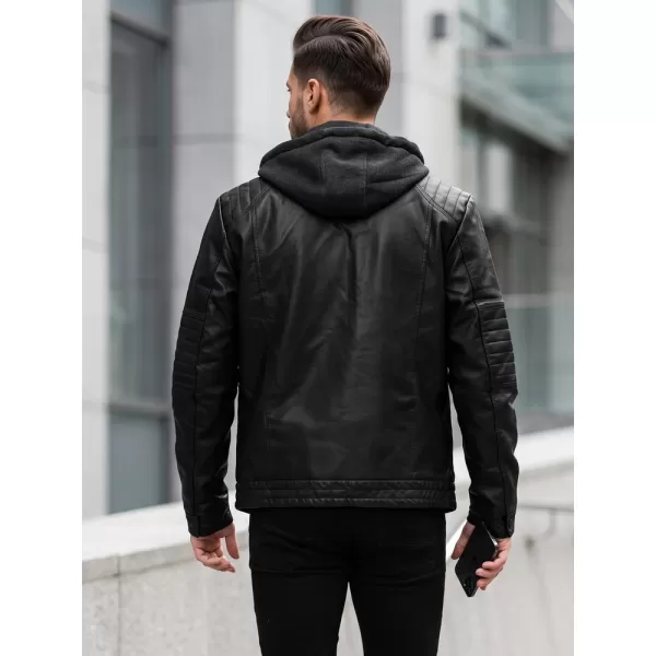  Pánska bunda DSTREET TX5145 ČIERNA 
