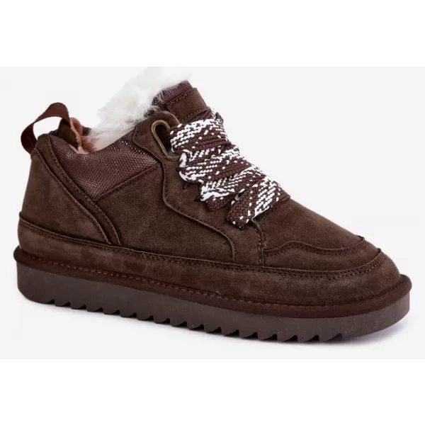  Dámske snehule VINCEZA 97974 CHOCOLATE 
